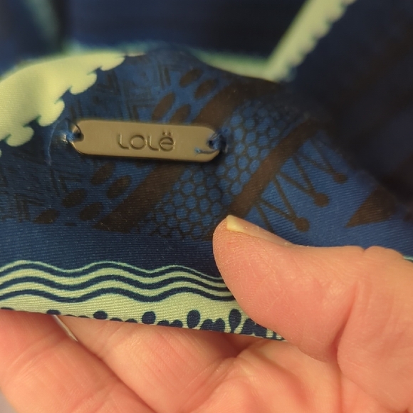 Lole Asymmetrical Dress in Blue and Black - Picture 5 of 6